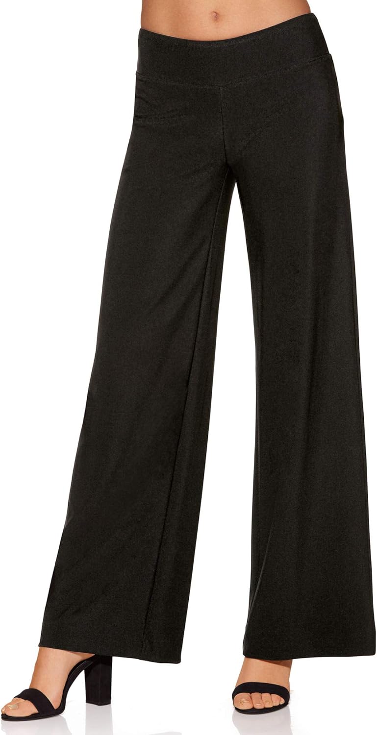 Boston Proper Women's Wrinkle-Resistant Solid Color Knit Palazzo Pant at  Women’s Clothing store