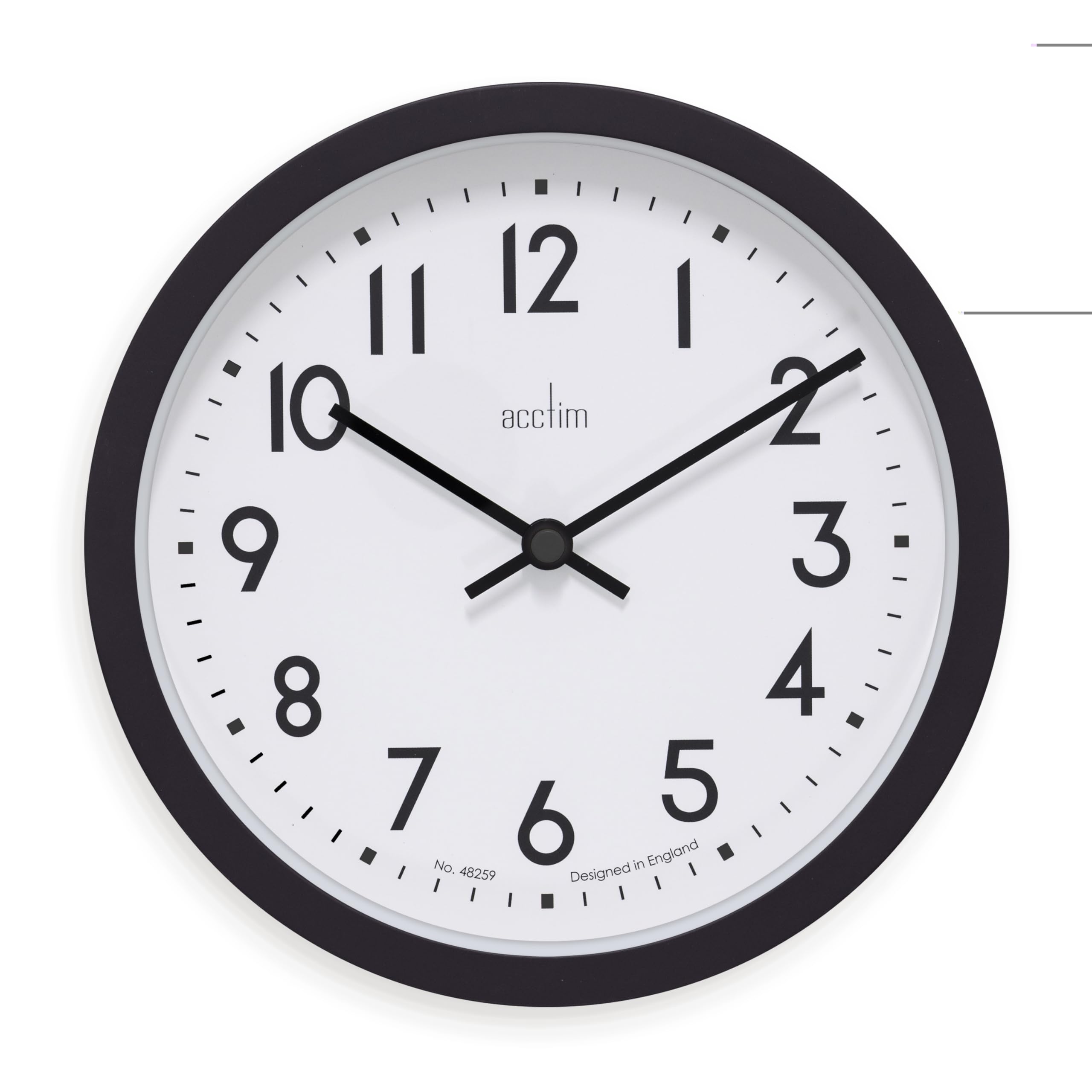 Acctim Elstow 22843 Wall Clock in Soot Black — image 1