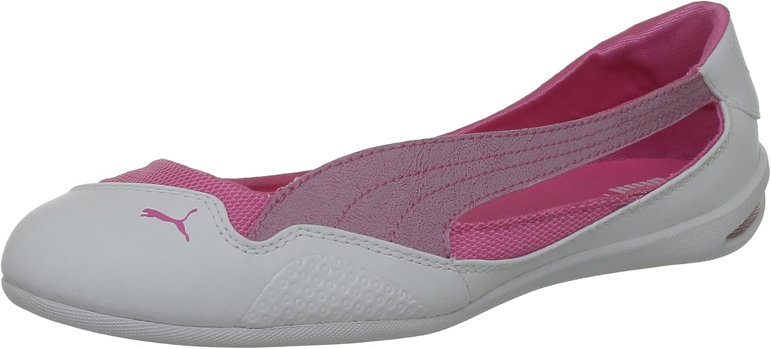 PUMA Girls’ Winning Diva Jr. Ballet Flats White Size 5 UK Amazon.co
