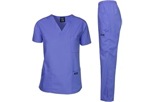 DAGACCI MEDICAL UNIFORM Dagacci Scrubs Medical Uniform Mens Scrub Set Medical Scrubs Top and Pants