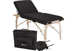 EARTHLITE Portable Massage Table Package AVALON – Reiki Endplate, Premium Flex-Rest Face Cradle & Strata Cushion, Carry Case (30”x73”)