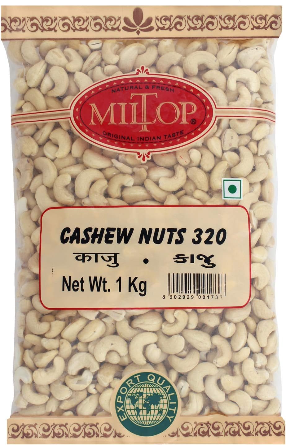 Miltop Cashew W320, 1kg: Amazon.in 