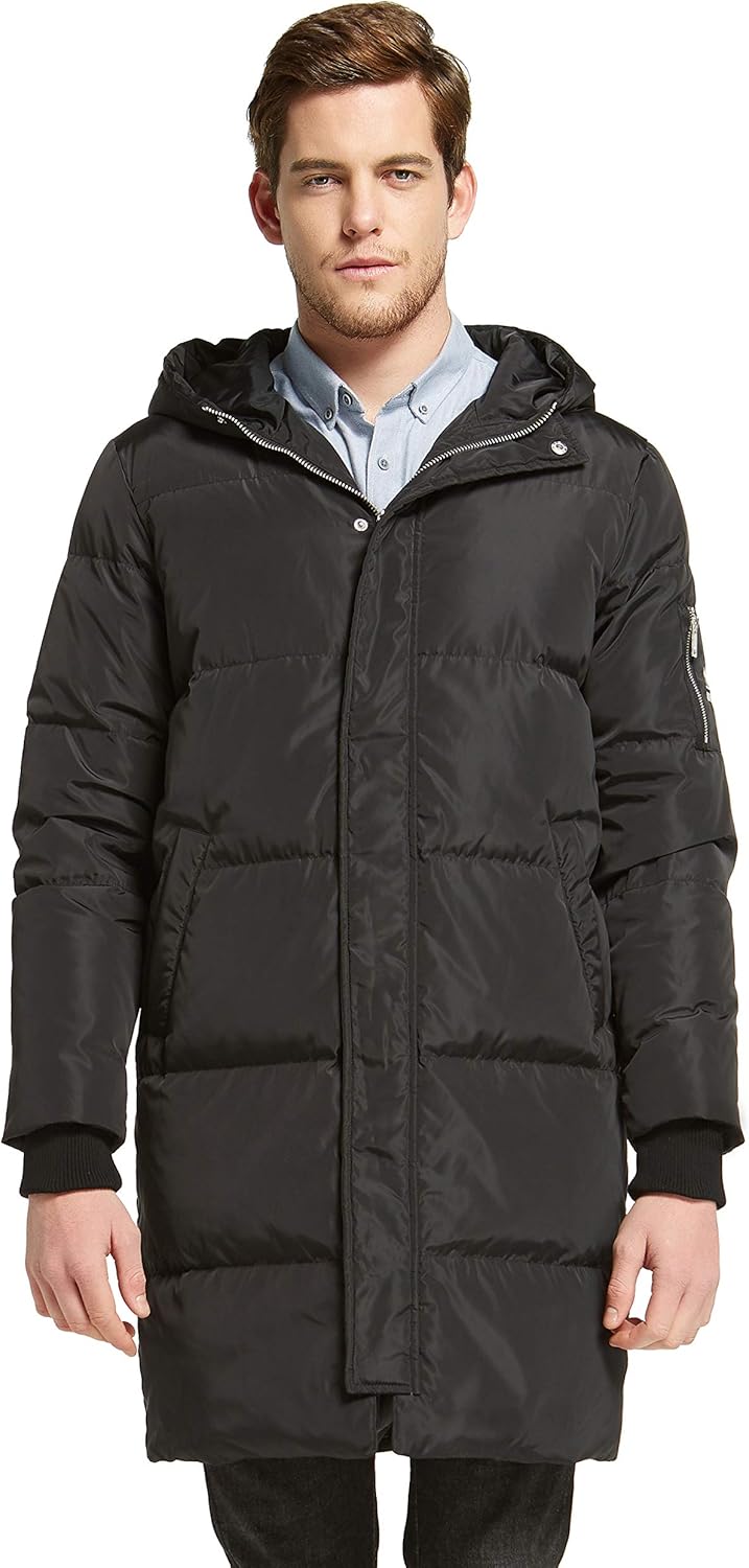 Orolay Men’s Thickened Down Jacket Winter Warm Down Coat: Clothing