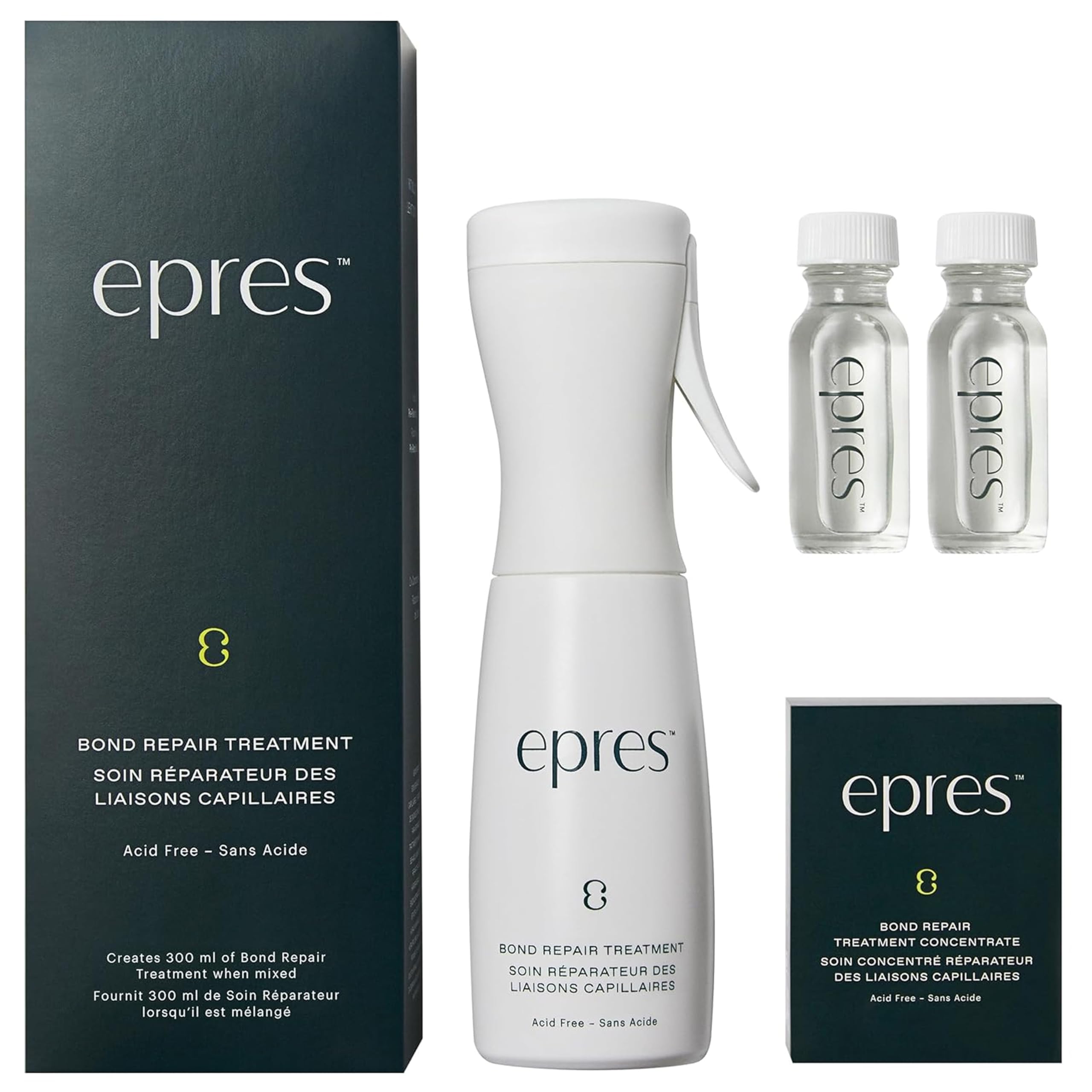 Epres Bond Repair Treatment Starter Kit - Bonding Treatment for Damaged Hair Repair - Revolutionary Hair Product for Softer, Stronger, Healthier Hair - Hair Care for All Hair Types and Textures