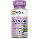 SOLARAY Guaranteed Potency Wild Yam Root Extract Root Extract, Veg Cap (Btl-Plastic) 275mg | 60ct