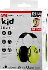 3M Peltor Kid Ear Defender Neon Green 27 dB Child Earmuffs H510AK view 7