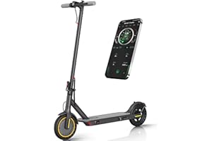 Qlaway Electric Scooter for Adults, 350W/500W Motor, 16-22 Miles Range, 8.5"/10" Solid Tires, Dual Braking & Suspension, Folding Portable Commuting E-Scooter with App