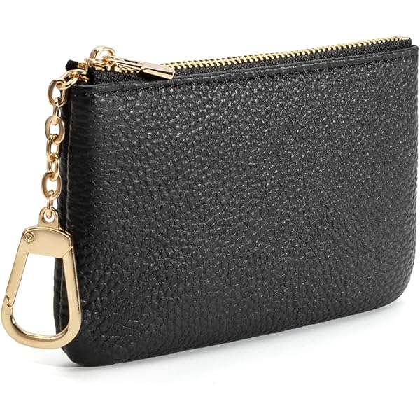 Amazon.com: 2 Pack Portable PU Leather Zipper Coin Purse