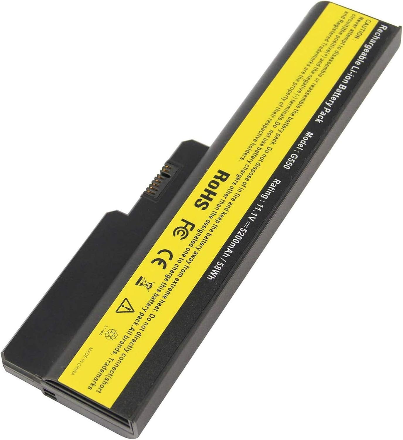 42T4725 42T4726 51J0226 Laptop Battery Replacement for Lenovo 3000 B460 3000 B550 3000 G430 3000 G450 3000 G530 3000 G550 3000 N500 G430 G450 G455A G530 G550 IdeaPad B460 G430 V460A (11.1V 5200mah) - Image 3