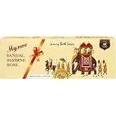 Mysore Sandal, Jasmine and Rose Bath Soaps 15.87 oz (450 g) &mdash; 3 &times; 5.29 oz (150 g) each