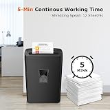 Bonsaii 12-Sheet Cross Cut Shredder P4 5x20mm 21L Auto Start/Reverse view 2
