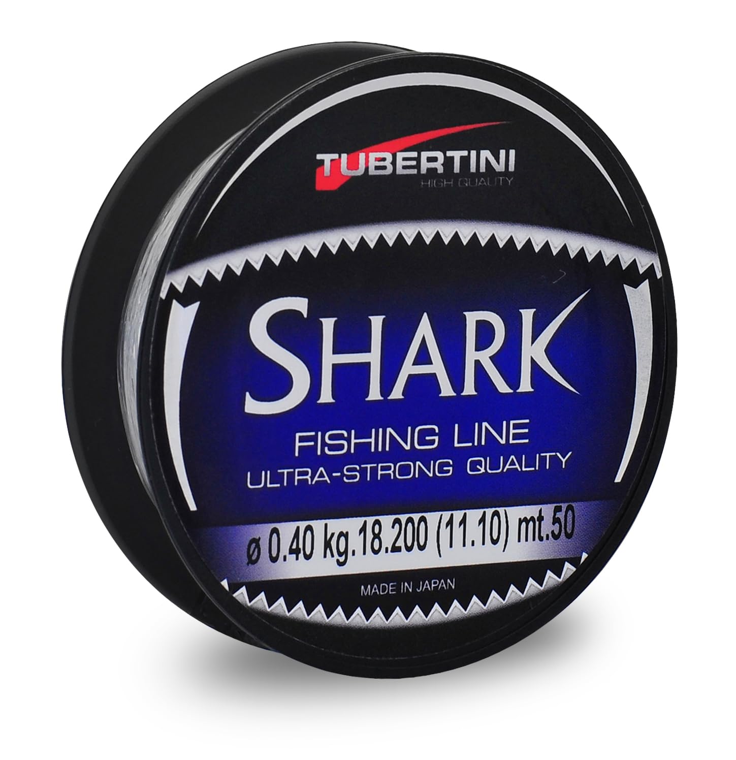 Tubertini TUBERTINI - SHARK Monofilament Ideal for Terminals Reel 50 m Diameter 0.12 mm to 0.40 mm (Diameter 0.33 mm - 12.1 kg)