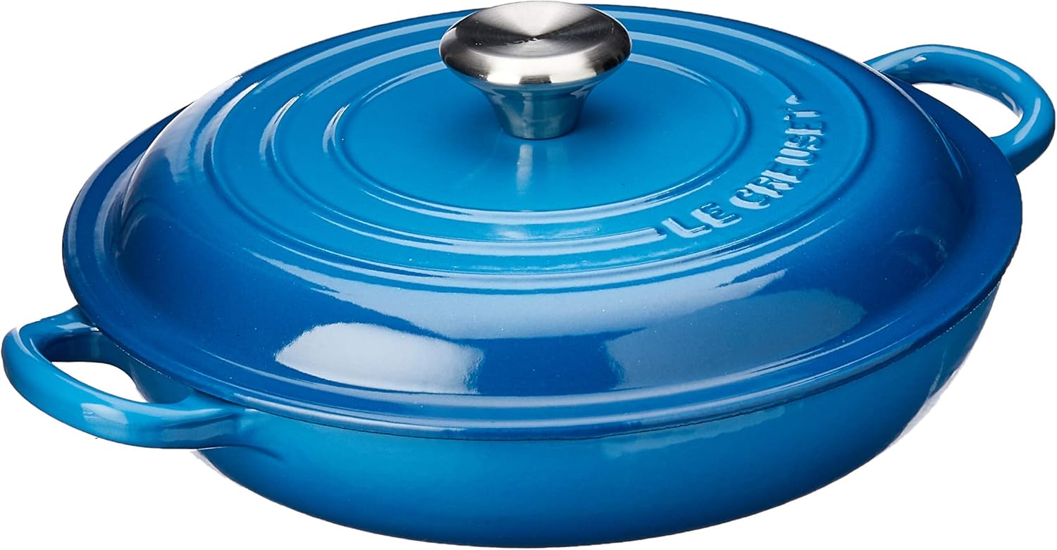 Le Creuset Signature Cast Iron Cast Iron Casserole, 22cm, Marseilles