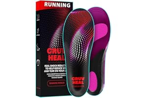 (New) Running Insoles for Men and Women - Shock Absorbing Insoles - Runner’s Knee - Reduce Muscle Soreness - Vibration Reduct