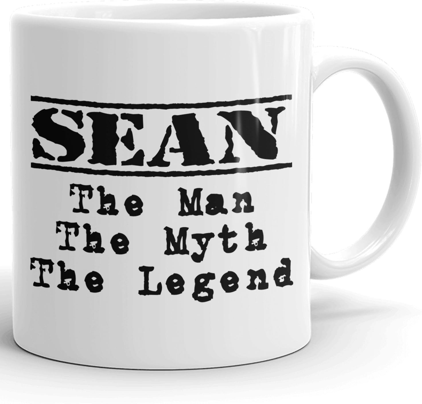 MugMax The Man the Myth The Legend D1 Ceramic Coffee Mug Personlised Sean White 11 oz