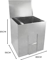Monster Shop Coal Storage Bunker 250kg 390L Galvanised Steel view 4