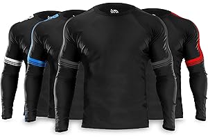 Sanabul CORE Long Sleeve Compression Rash Guard | Enhances MMA, BJJ Wrestling performance for Men & Women | Elevate your game