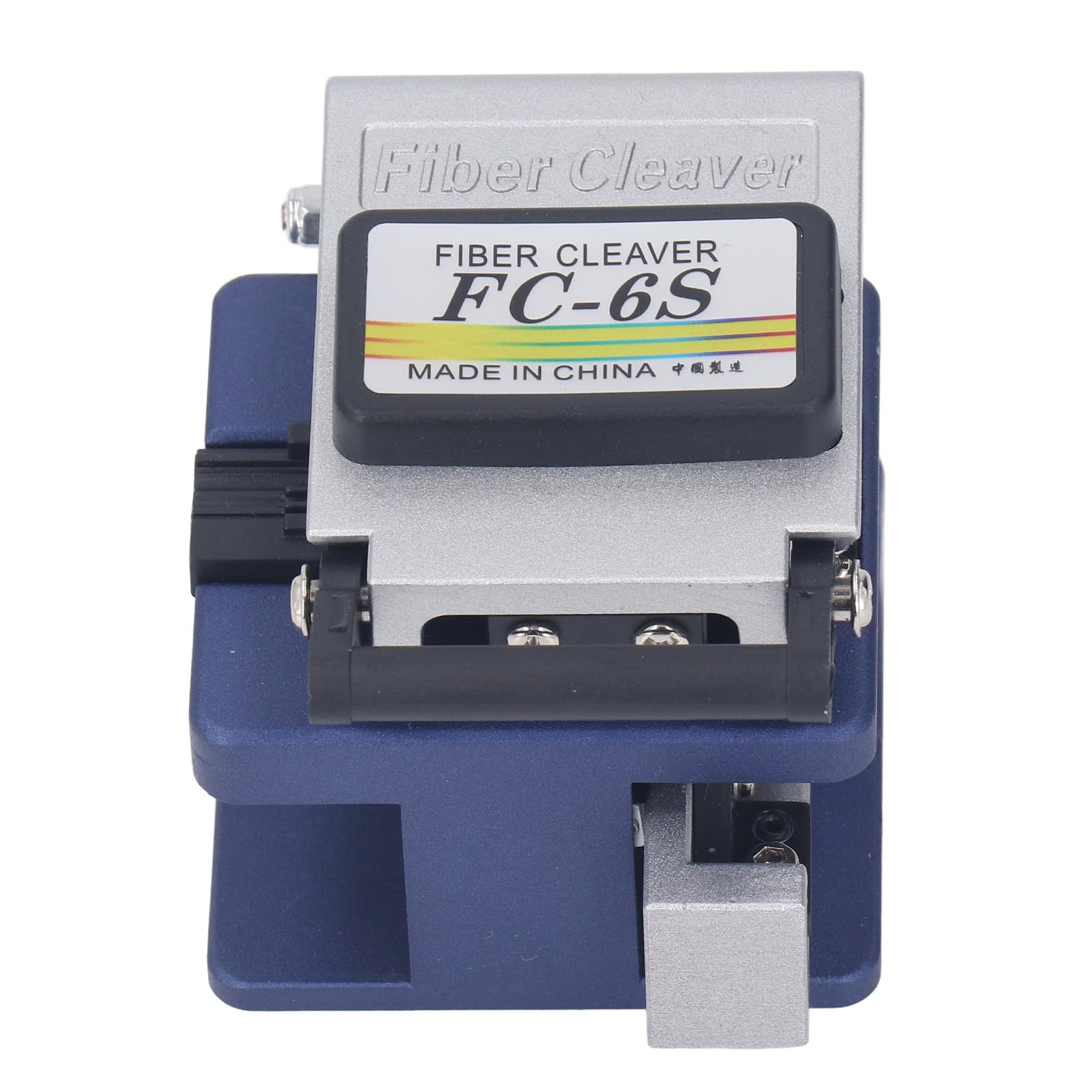 Risegun Optical Fiber Cleaver, 3 in 1 Fiber Cutter Tool Optical Cutter Auto Blade Return 12 Surface Blade FTTH Cold Splicing Tool for 0.9mm 0.25mm 3.0mm