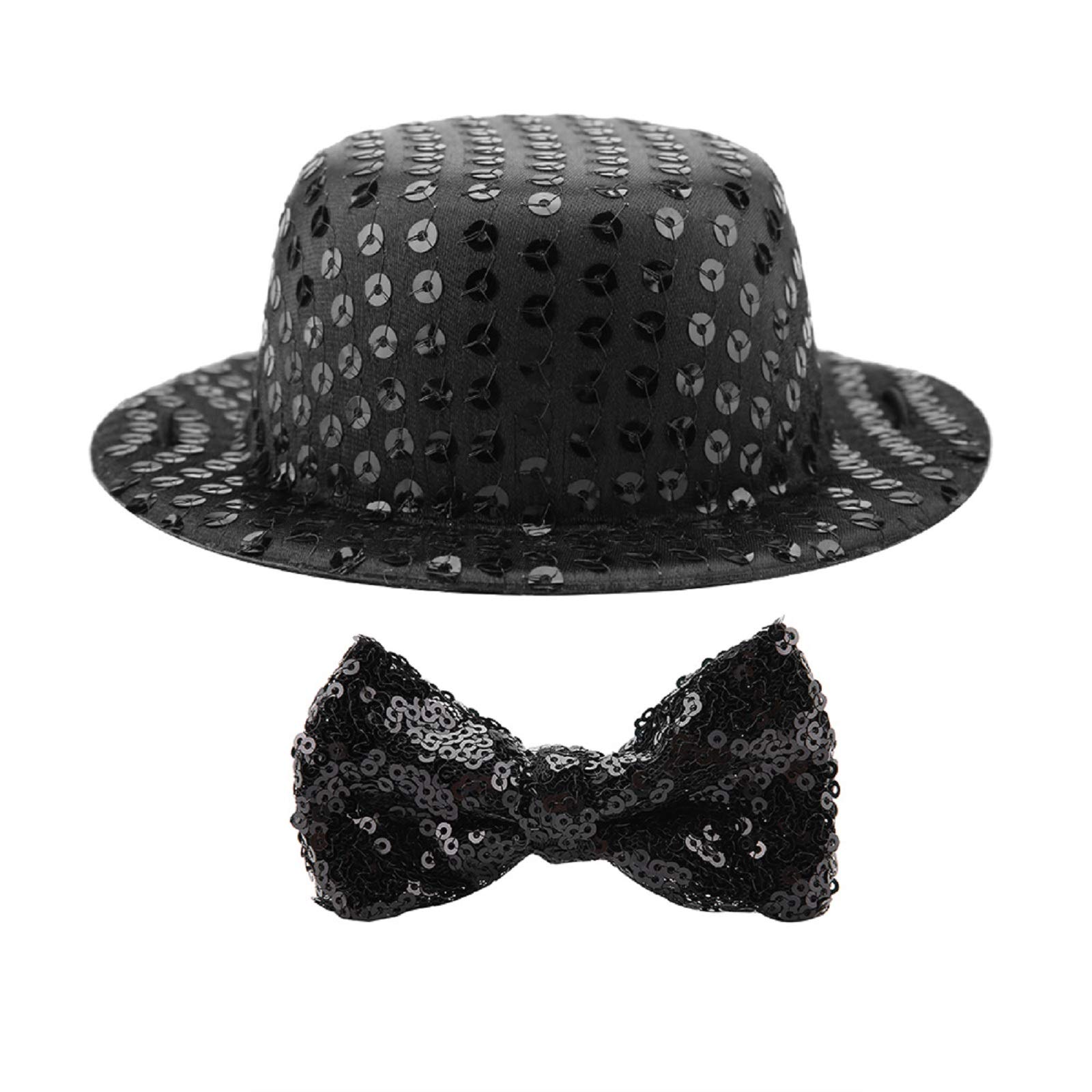 2pcs Dog Top Hat and Bow Tie Costume for Dog Cats Pet Bowtie Hat Set Funny Pet Accessories Party Birthday Wedding Costume