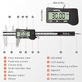 Preciva Digital Vernier Caliper 150mm LCD Stainless Steel Splash Resistant view 6