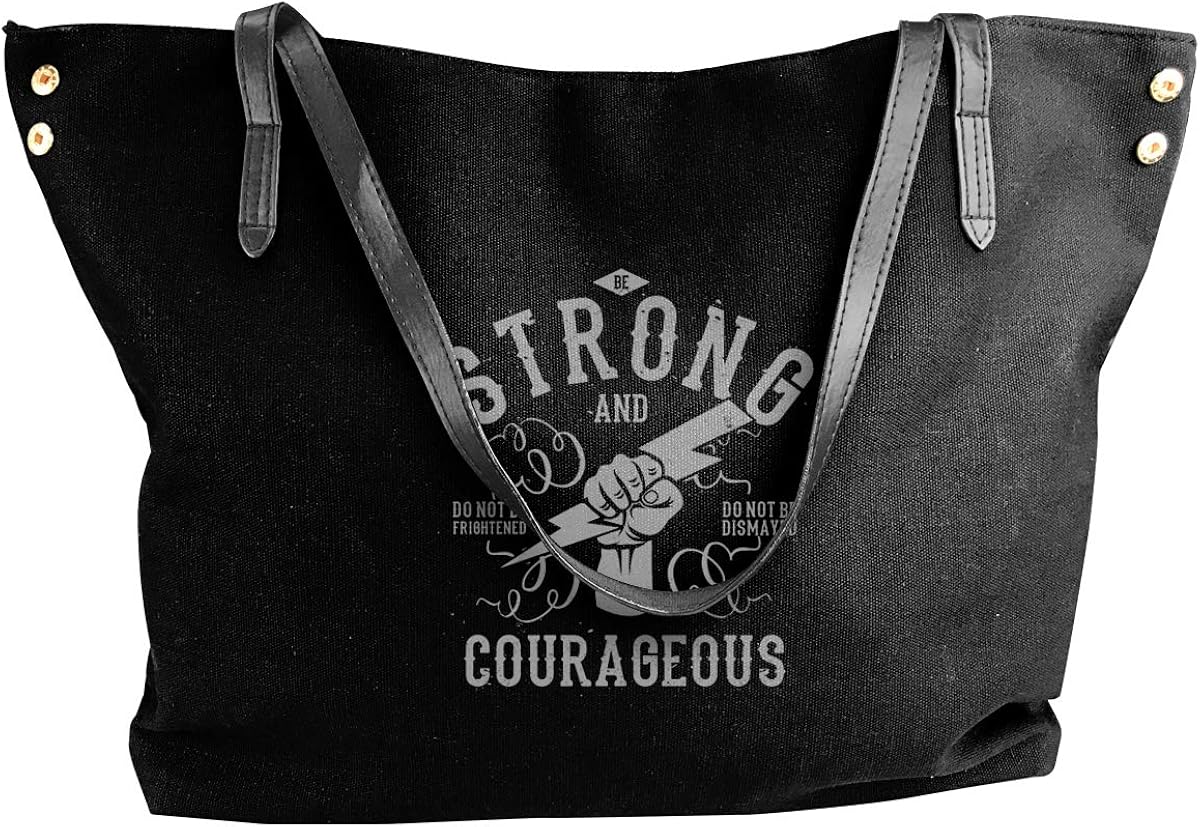 Be Strong Womens Tote Bags Canvas Shoulder Bag Casual Handbags