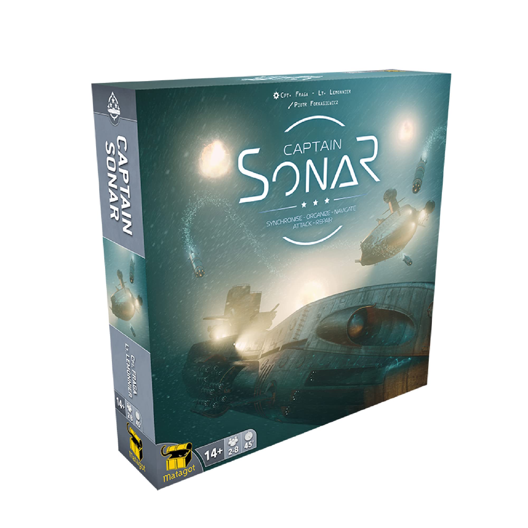 Photo 1 of Matagot Captain Sonar Board Game (Base Game) | Submarine Strategy Game | Cooperative Team-Based Game for Adults and Teens | Ages 14+ | 2-8 Players | Average Playtime 45-60 Minutes | Made by Matagot