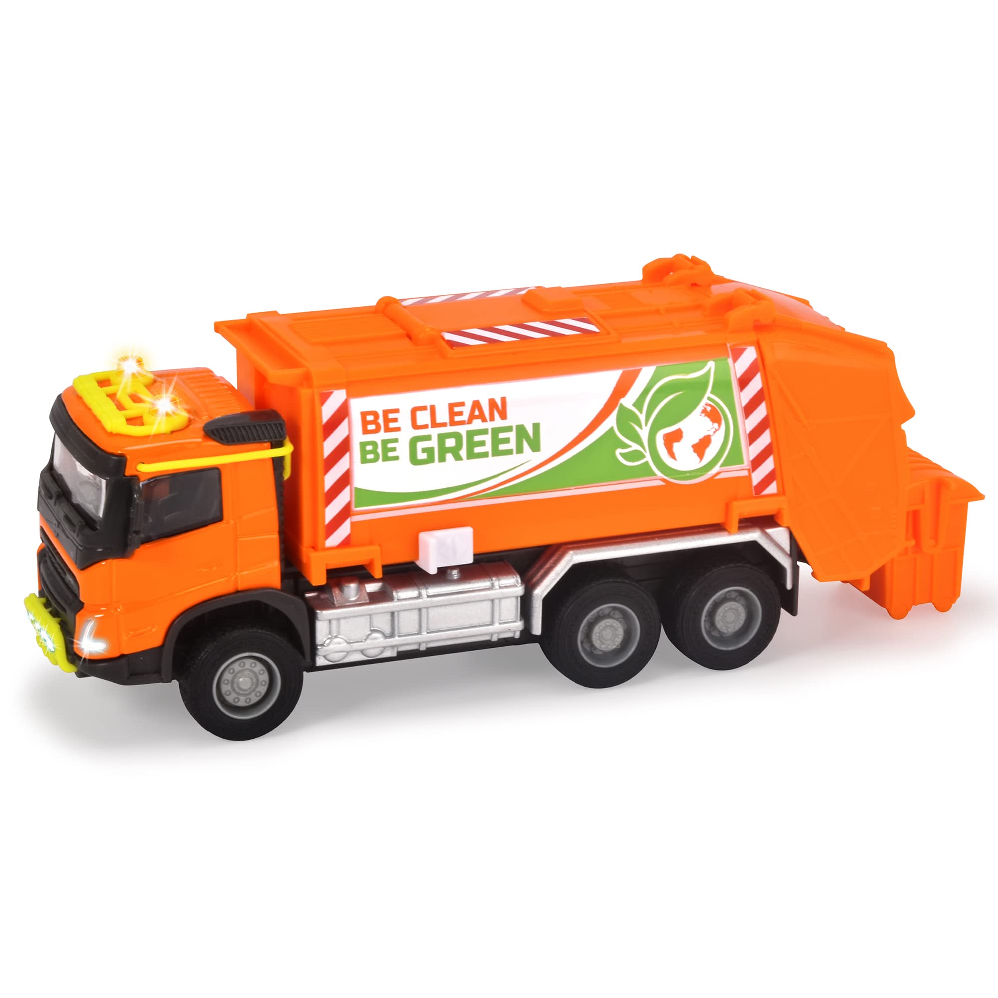 Majorette 213743000 Grand Series City FMX Garbage Truck Die-Cast, One Size, Orange