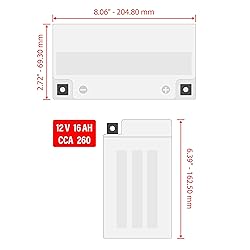Caltric Agm Battery Compatible with Yamaha V-Max