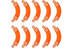 Penitue 10pcs Curved Track Connectors for Hot Wheels, 90 Degree Turn Race Track Corner Pieces Builder for Toy Car Racetrack B