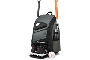 Tonesport Baseball Bag - Backpack for Baseball, Softball, Tball - Adults & Youth Bat Bag