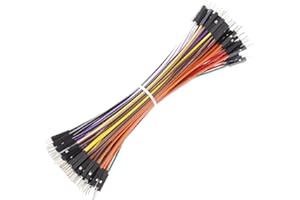 Bestlus Breadboard Jumper Wires 20AWG, Exclusives Male to Male Jumper Cable Wires M/M 15CM 10 Colors Pack of 120 Square Head 0.1'' (15CM, Male-Male)