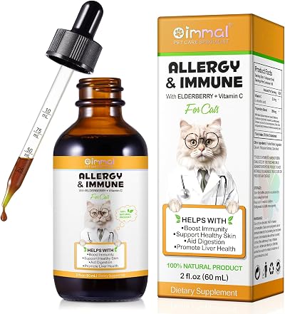 BODY JUICE OIL Cat Allergy Relief Vitamin Support 60ml for All Breeds