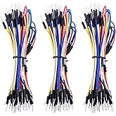 HiLetgo Set mit 3 Stück, verschiedene mehrfarbige lötfreie Drähte, flexible Steckplatine, Überbrückungsdrähte, Stecker auf St