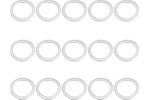X AUTOHAUX 15pcs Oil Drain Plug Washer Gaskets Universal Engine Oil Crush Washers Drain Plug Gaskets 18x24x1.5mm 0.71''x0.94'