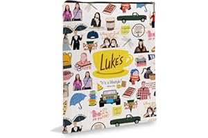 RBAFAO TV Show Gift Book Sleeve, Inspired Book Sleeves Luk-E Fans Gift Zipper Pouch Bag for Women Best Friends Sister BFF Birthday Graduation6BK055