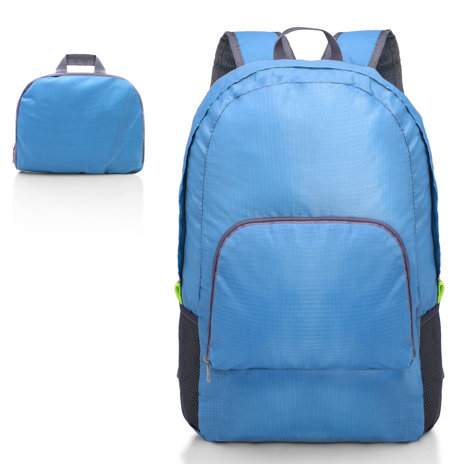 Kitdine Mochila Ultraligera Plegable Duradera Perfecta para Viajes Montañismo Mochila Compacta Carga de 20L (Azul)