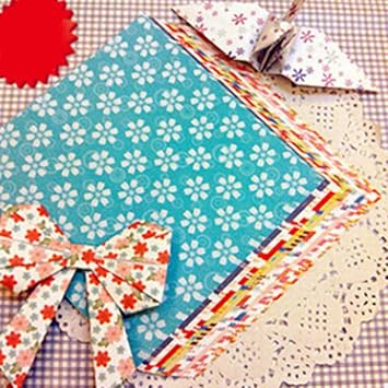Kingus 72 Blätter Diy Handwerk Origami Farbige Blume Obst