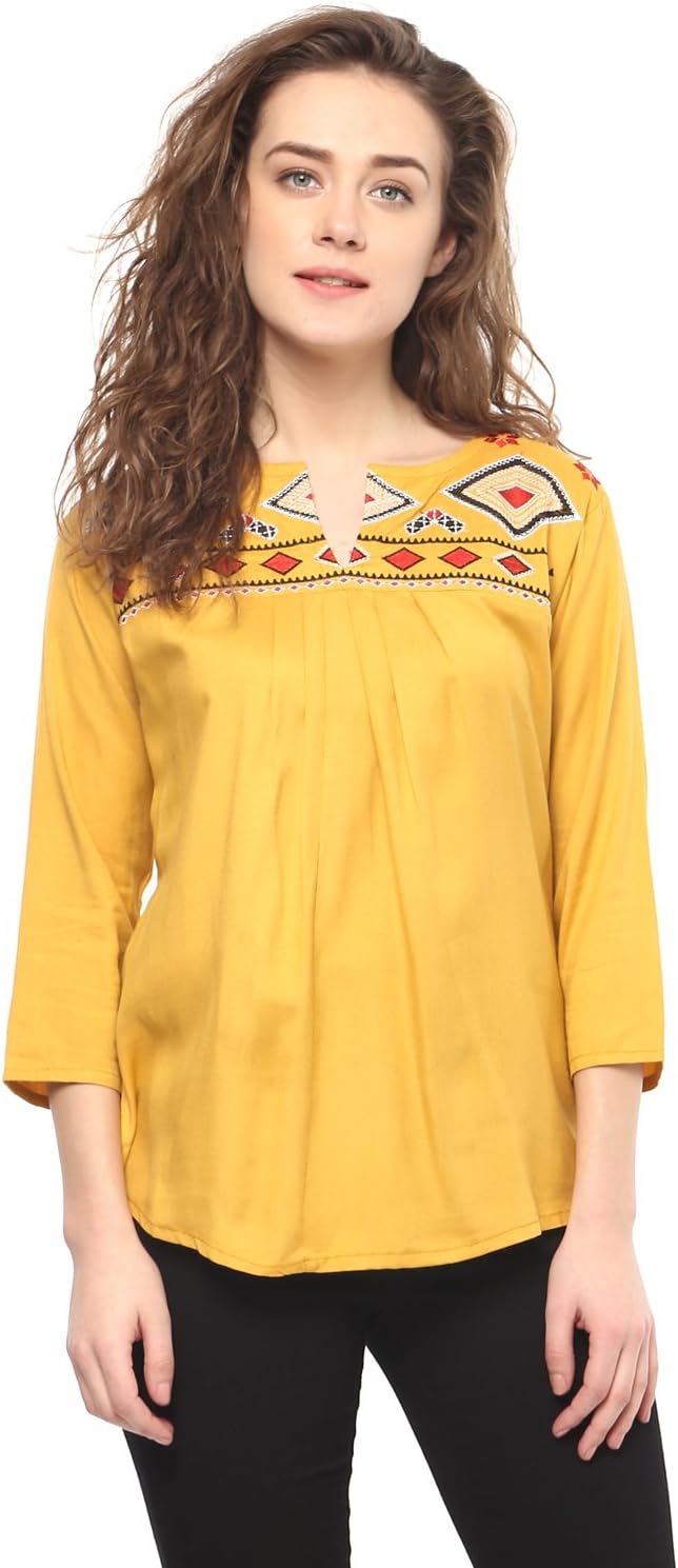 Mayra Women's Plain Regular Fit Top