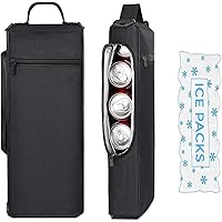 Golf Cooler Bag with Ice Pack, Keeps Drinks Cold for Hours, 6 Can Small Golf Bag Cooler, Fits Discreetly in Golf Bags, Cool G