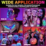 AOOWU Glow in The Dark Face Paint Pens 10 Colors UV Neon Kit view 7