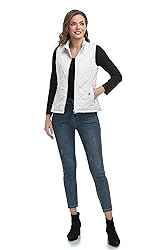 LONGKING 2024 Upgraded, White Women's Outwear Vest