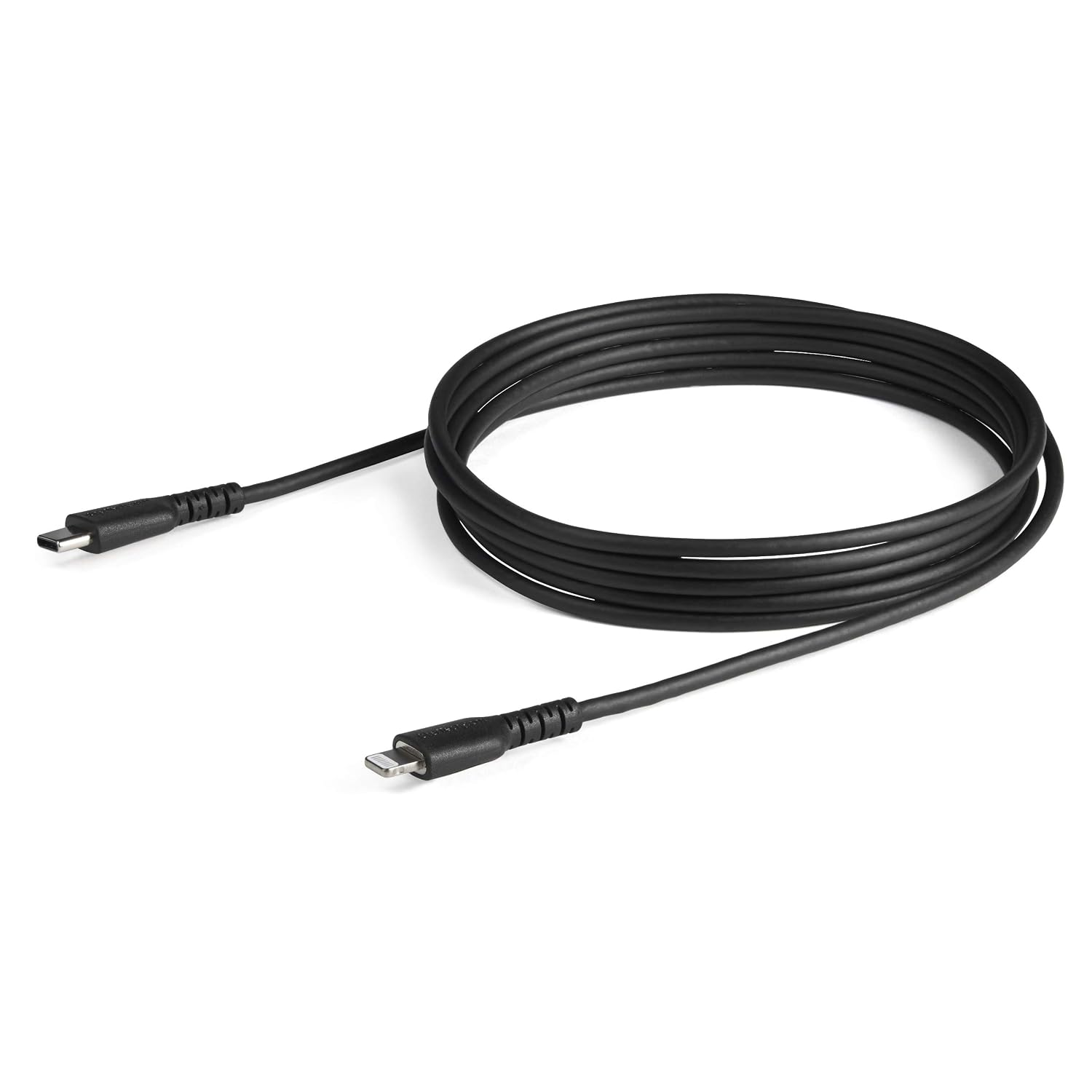 StarTech.com 2m USB C to Lightning Cable, Durable Black USB Type C to Lightning Connector Fast Charge & Sync Charging Cord - Image 5