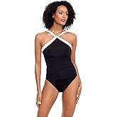 Lauren Ralph Lauren Beach Club Solid High Neck One-Piece