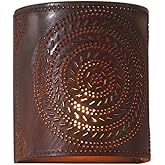 Irvins Country Tinware Chisel Sconce Light in Rustic Tin