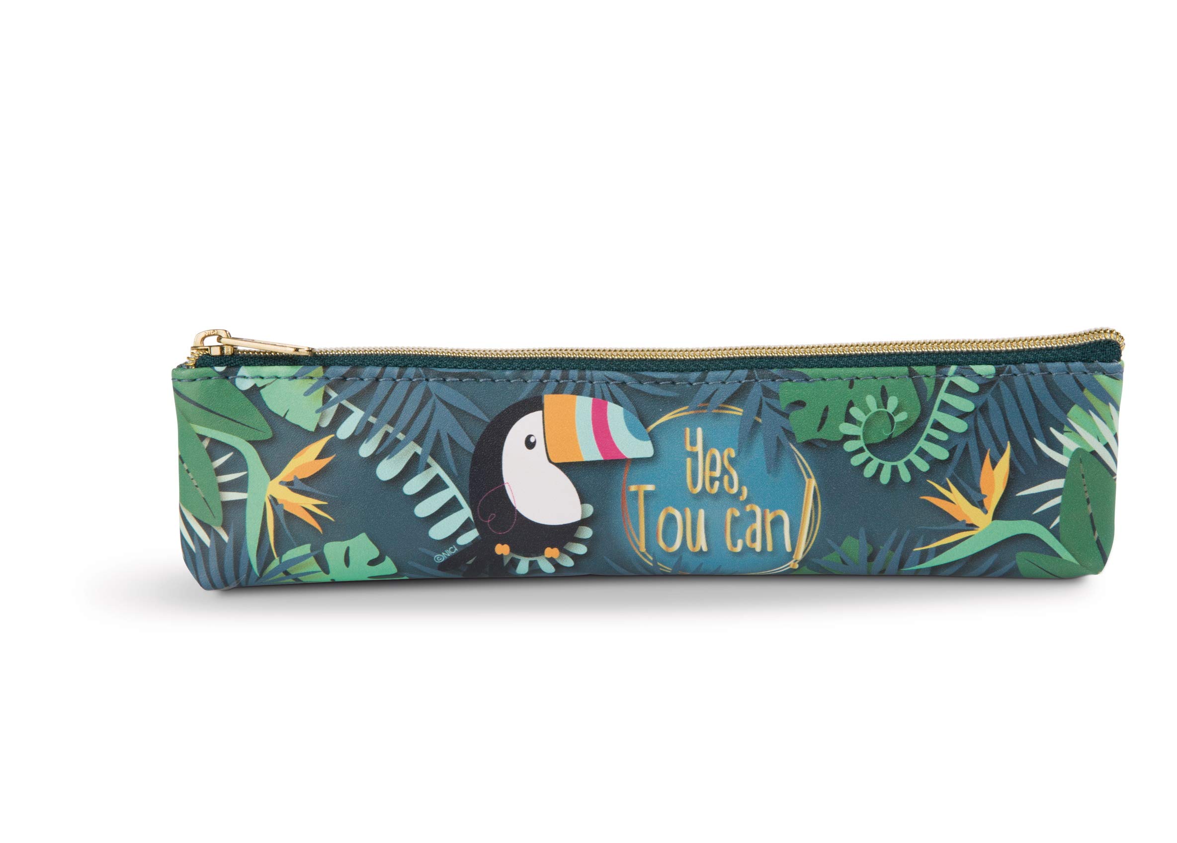 NICI Mini-Pouch Toucan 21x5cm faux leather