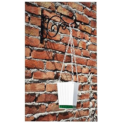 Decorscent Metal Chain Hanging Planter with Wall Bracket