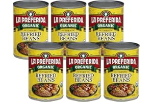 La Preferida Organic Refried Beans, 15 oz (Pack - 6)