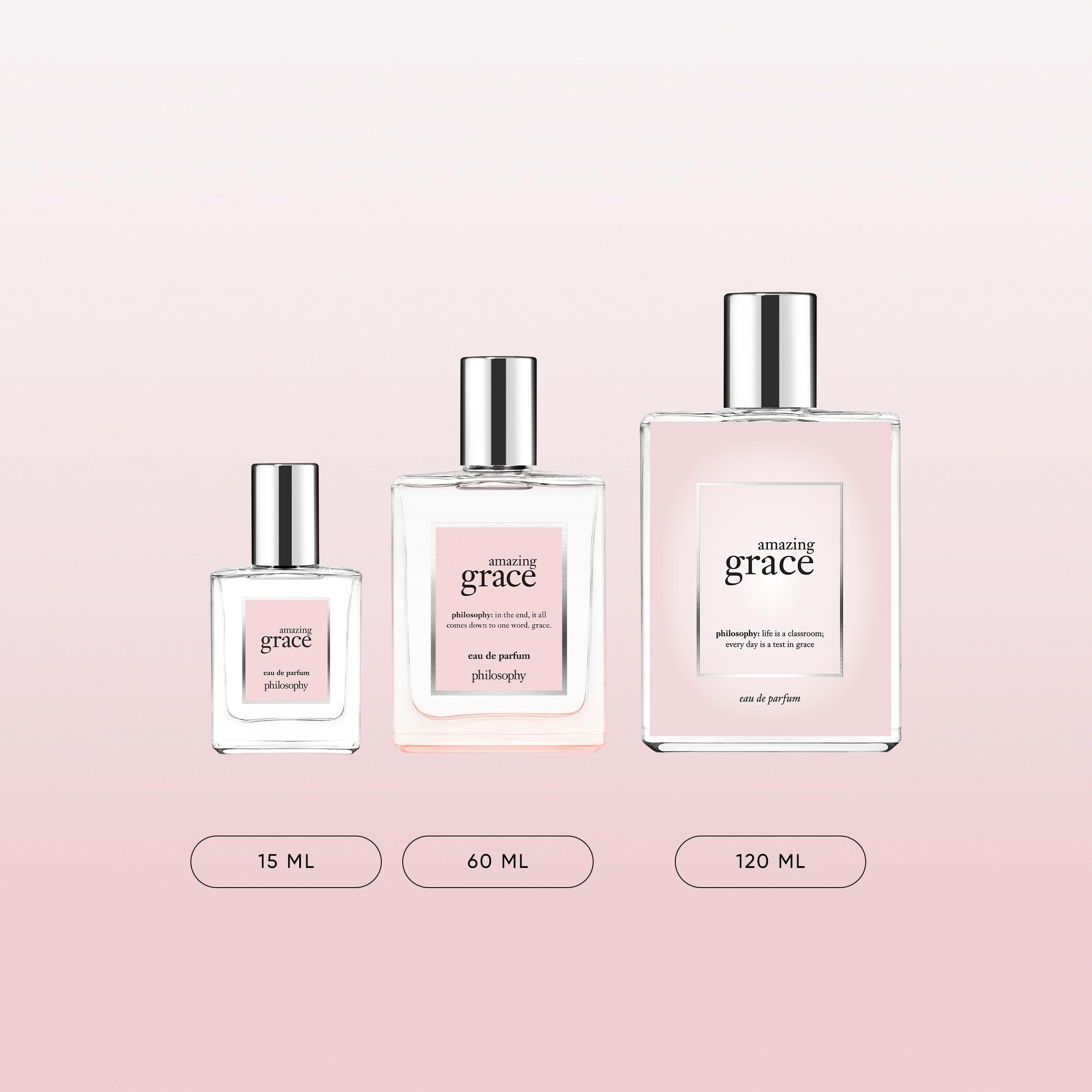 philosophy amazing grace eau de parfum - clean & floral women's perfume - with notes of bergamot, lily of the valley & musk - long lasting fragrance - 2 fl oz
