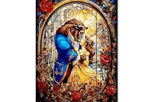 CYNART Paint by Numbers for Adults Advanced - Beauty and The Beast Paint by Numbers Kit for Adults Beginner,DIY Easy Acrylic Rose Flowers Paint by Numbers Arts and Crafts,Gifts Home Decor 16x20 Inch