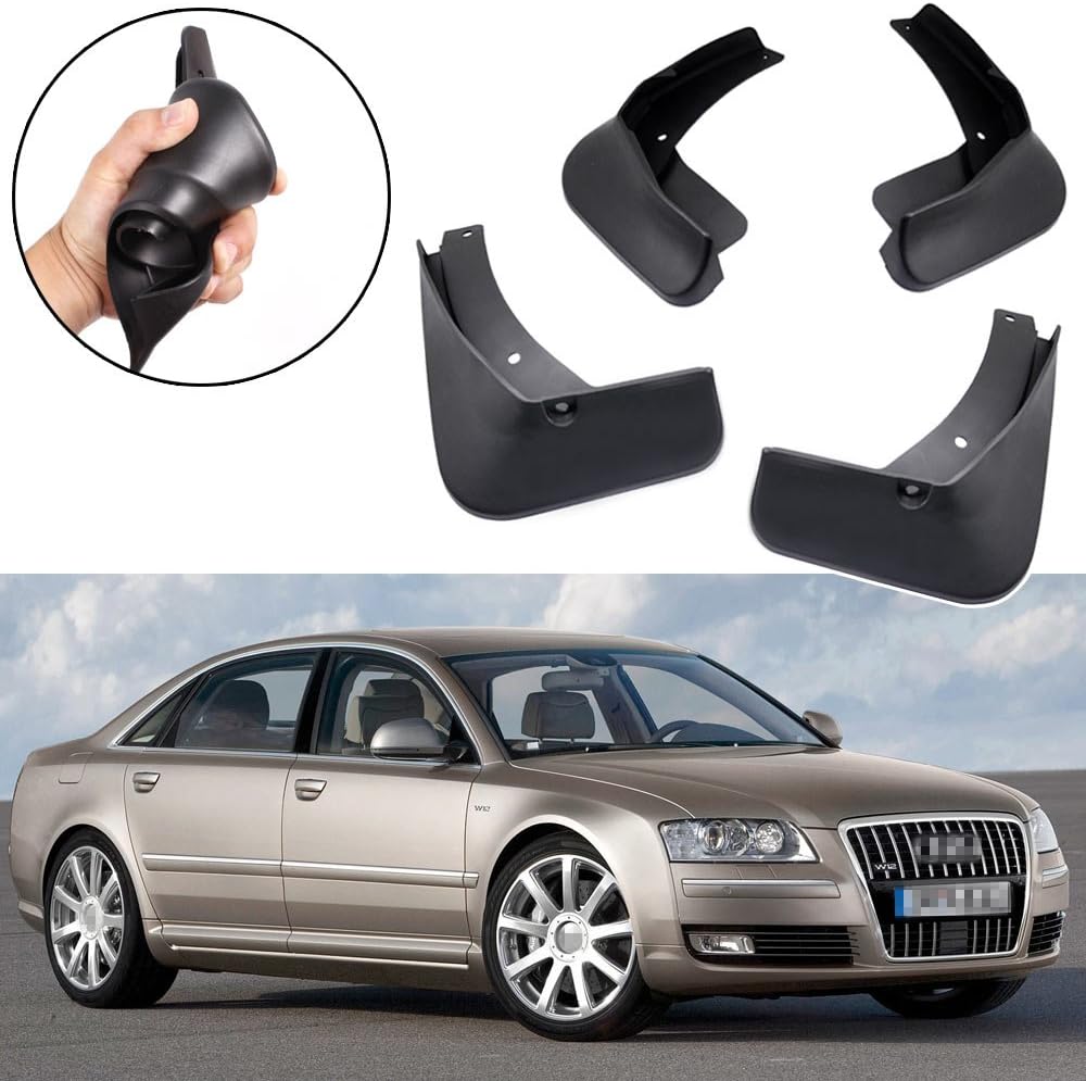 SPEEDLONG Car Mud Flaps Splash Guard Fender Mudguard Compatible with Audi A8 / A8L 2008 2009 2010